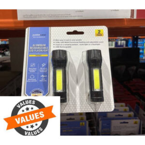 จัสตินเคสไฟฉายพกพาแบบชาร์จไฟเซทคู่